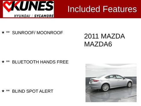 Used 2011 MAZDA MAZDA6 i Touring FWD image 2