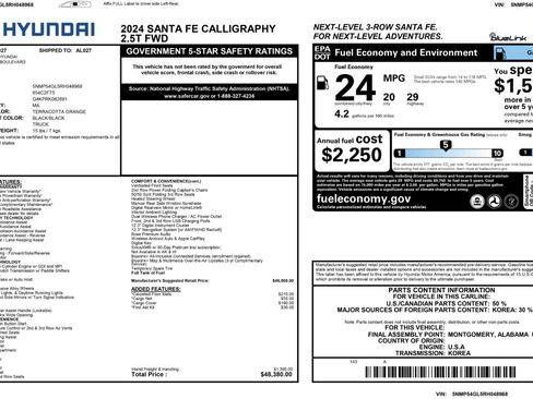 Used 2024 Hyundai Santa Fe Calligraphy image 54