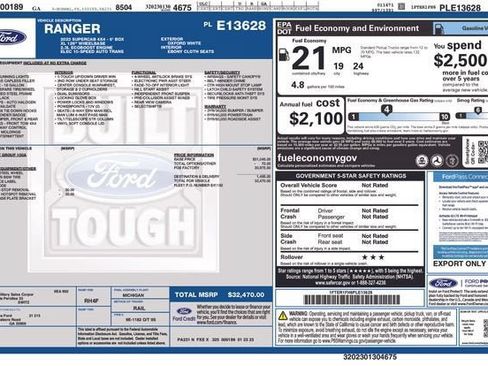 Used 2023 Ford Ranger XL AWD/4WD image 14