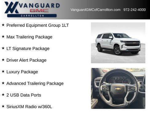 Used 2021 Chevrolet Suburban LT w/ LT Signature Package AWD/4WD image 6