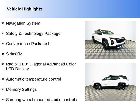 Used 2025 Chevrolet Equinox RS w/ Safety and Technology Package AWD/4WD image 2