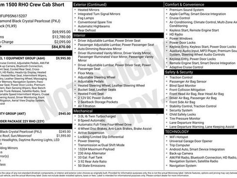 Used 2025 RAM 1500 RHO w/ RHO Level 1 Equipment Group image 4