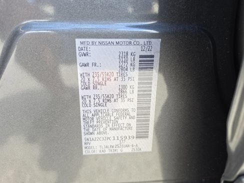 Used 2023 Nissan Murano SL w/ SL Moonroof Package FWD image 38