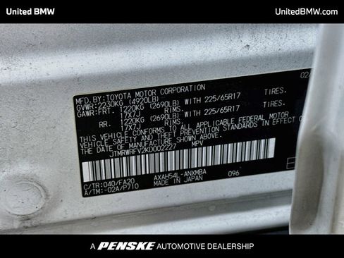 Used 2019 Toyota RAV4 XLE w/ Protection Package AWD/4WD image 14