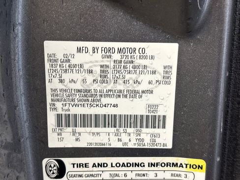 Used 2012 Ford F150 XLT w/ HD Payload Pkg AWD/4WD image 34