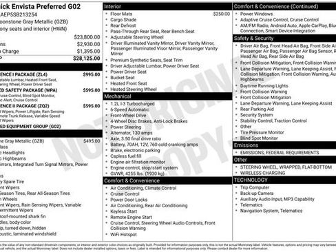 New 2025 Buick Envista Preferred w/ Convenience I Package image 3