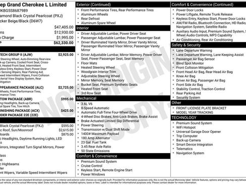Used 2025 Jeep Grand Cherokee L Limited w/ Luxury Tech Group II AWD/4WD image 2