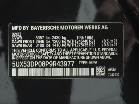 Certified 2023 BMW X3 xDrive30i w/ M Sport Package image 36