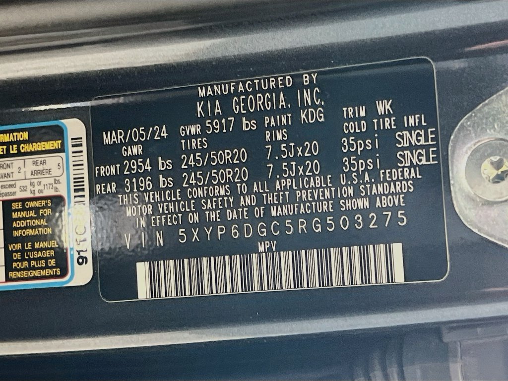Certified 2024 Kia Telluride S w/ S Sunroof Package AWD/4WD image 34