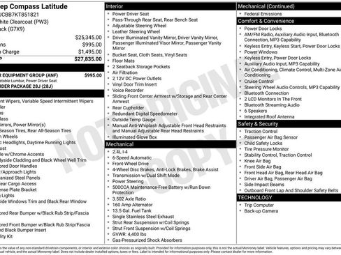 Used 2019 Jeep Compass Latitude w/ Popular Equipment Group FWD image 25