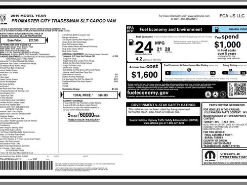 Used 2019 RAM ProMaster City Tradesman SLT image 19