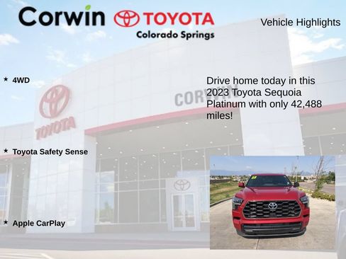 Used 2023 Toyota Sequoia Platinum AWD/4WD image 7