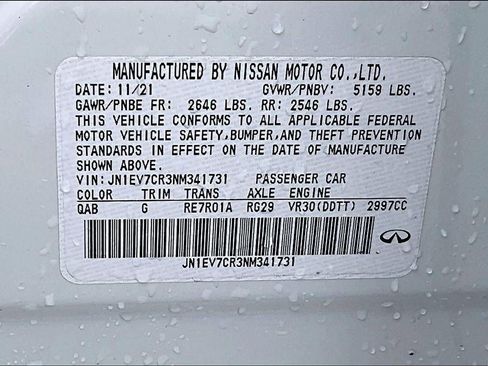 Used 2022 INFINITI Q50 Sensory image 26