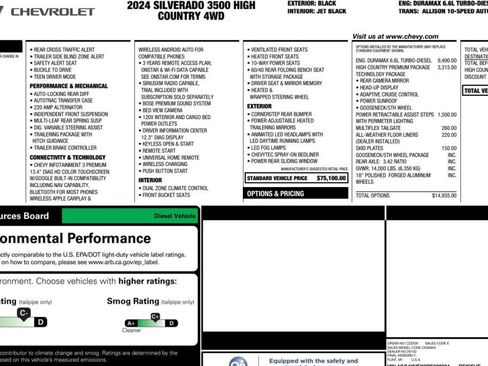 Used 2024 Chevrolet Silverado 3500 High Country w/ High Country Premium Package image 14