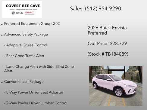 New 2026 Buick Envista Sport Touring w/ Convenience I Package FWD image 6