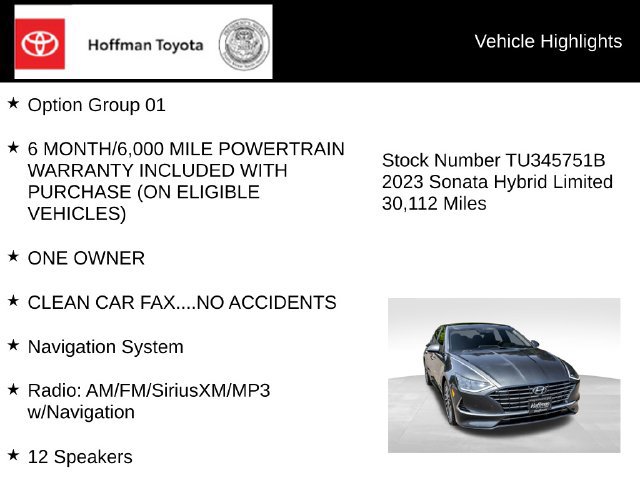 Used 2023 Hyundai Sonata Limited FWD image 5