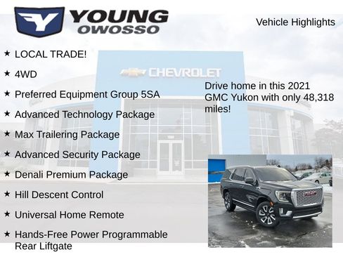 Used 2021 GMC Yukon Denali w/ Denali Premium Package image 8