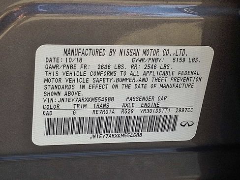 Used 2019 INFINITI Q50 Luxe w/ Essential Package (3.0T Luxe) image 28