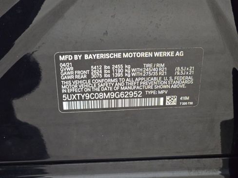 Used 2021 BMW X3 M40i w/ Parking Assistance Package AWD/4WD image 34