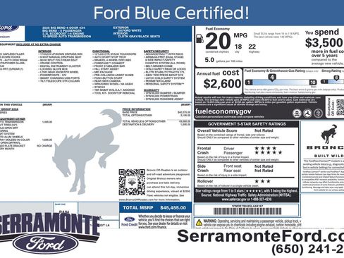 Certified 2025 Ford Bronco Big Bend AWD/4WD image 16