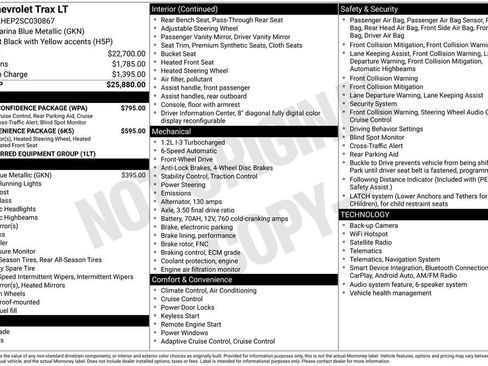 Used 2025 Chevrolet Trax LT w/ Driver Confidence Package FWD image 8
