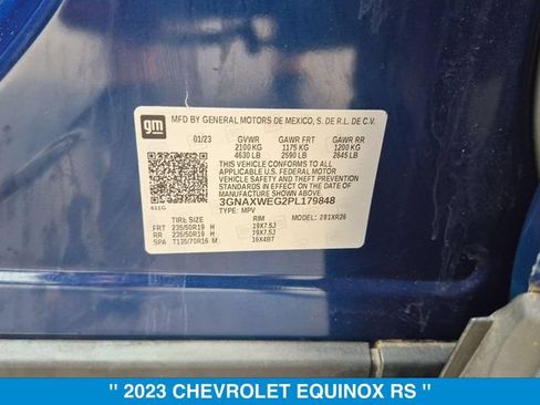 Used 2023 Chevrolet Equinox RS w/ LPO, Floor Liner Package AWD/4WD image 34