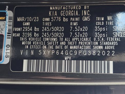 Used 2023 Kia Telluride S w/ S Sunroof Package FWD image 34