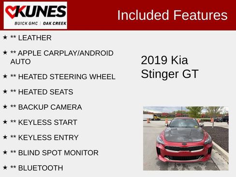 Used 2019 Kia Stinger GT AWD/4WD image 2