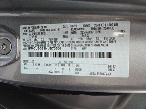 Certified 2022 Ford Escape SE w/ Convenience Package image 27