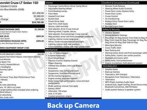 Used 2017 Chevrolet Cruze LT w/ Convenience Package FWD image 11