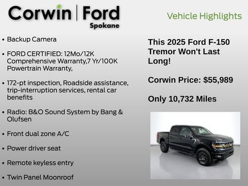 Used 2025 Ford F150 Tremor AWD/4WD image 7