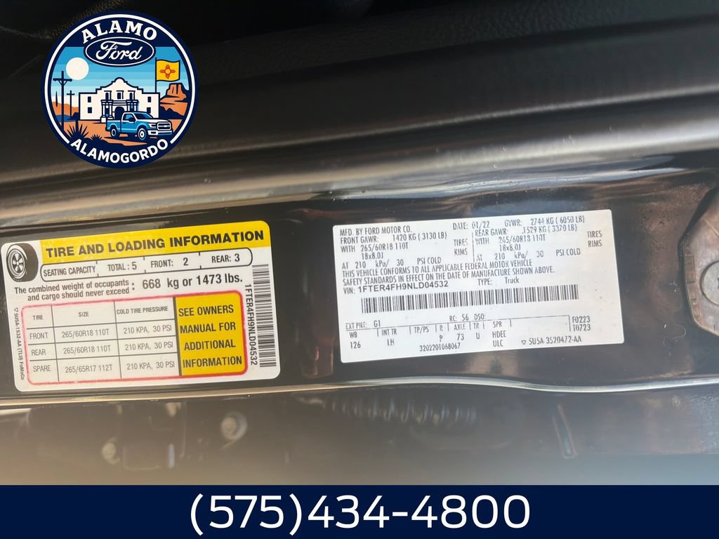 Used 2022 Ford Ranger XLT w/ Equipment Group 301A Mid AWD/4WD image 30
