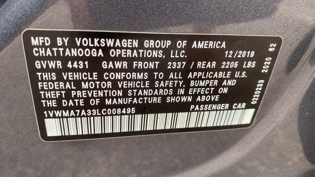 Used 2020 Volkswagen Passat 2.0T R-Line FWD image 26
