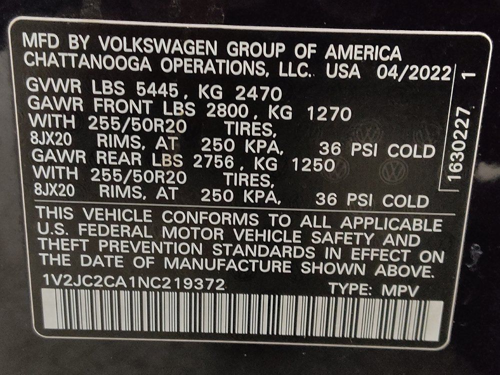 Used 2022 Volkswagen Atlas Cross Sport SE FWD image 33