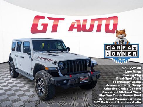 Used 2021 Jeep Wrangler Unlimited Rubicon w/ Uconnect 4C Nav & Sound Group AWD/4WD image 1