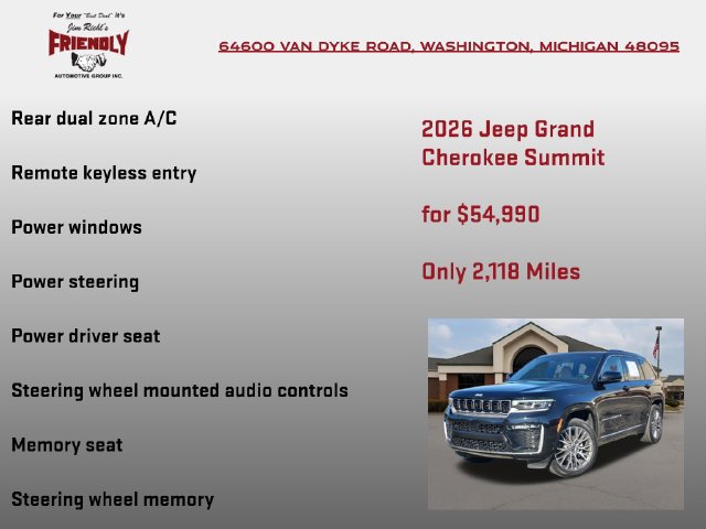 Used 2026 Jeep Grand Cherokee Summit AWD/4WD image 15