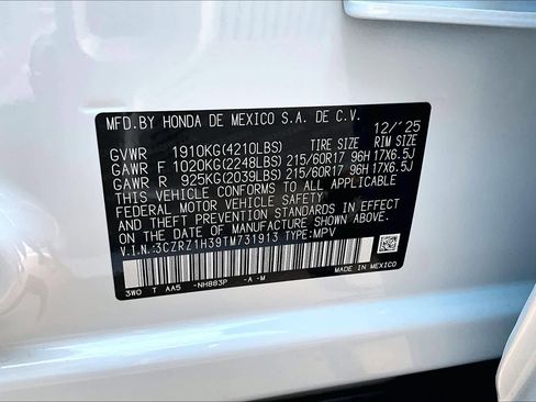 New 2026 Honda HR-V LX image 18