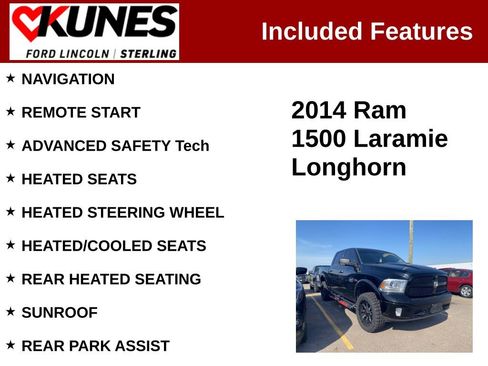 Used 2014 RAM 1500 Laramie Longhorn w/ Convenience Group image 2