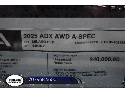 New 2025 Acura ADX A-Spec image 35