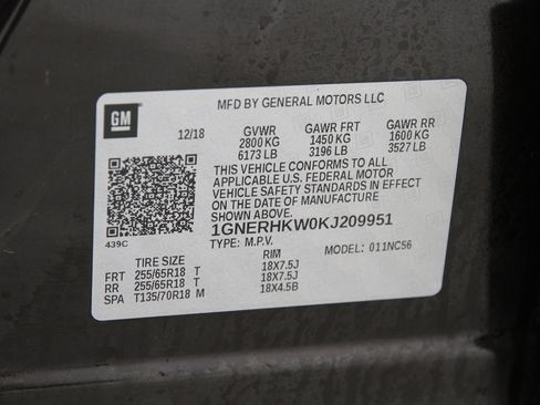 Used 2019 Chevrolet Traverse LT w/ LPO, Floor Liner Package image 23