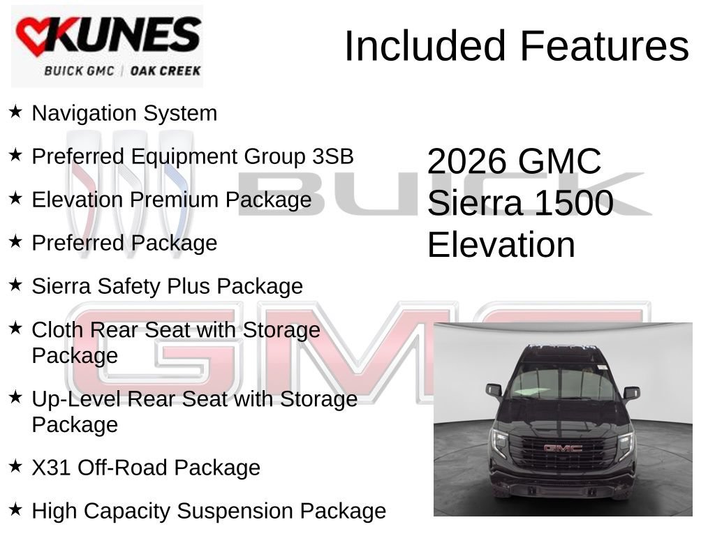 New 2026 GMC Sierra 1500 Elevation w/ Elevation Premium Package AWD/4WD image 2