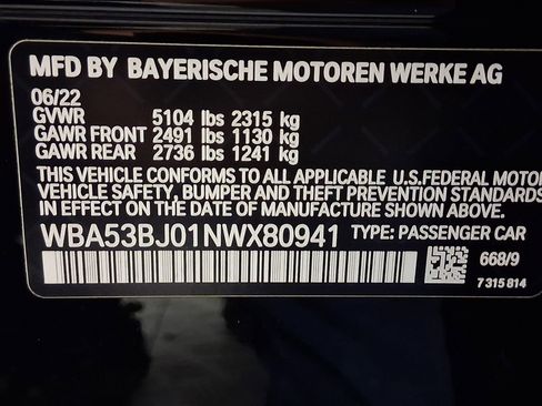 Certified 2022 BMW 540i image 20