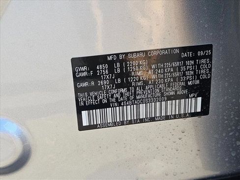 New 2025 Subaru Outback Premium image 17