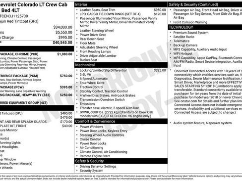 Used 2018 Chevrolet Colorado LT w/ Luxury Package, Chrome AWD/4WD image 6