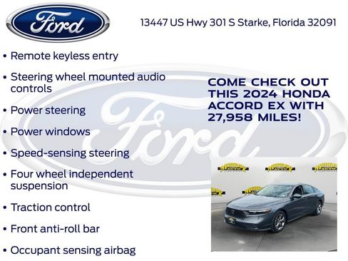 Used 2024 Honda Accord EX image 20