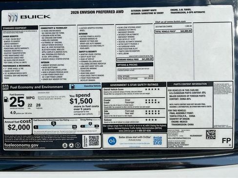 New 2026 Buick Envision Preferred image 21