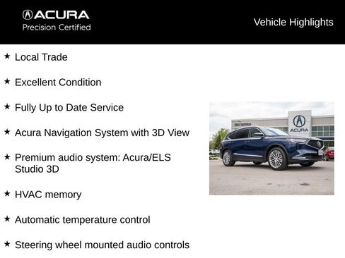 Certified 2023 Acura MDX SH-AWD w/ Advance Package image 5