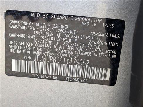 Used 2026 Subaru Outback Premium AWD/4WD image 19
