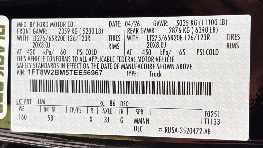 New 2026 Ford F250 Lariat w/ Black Appearance Package AWD/4WD image 52