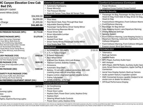 Used 2023 GMC Canyon Elevation w/ Elevation Premium Package RWD image 4